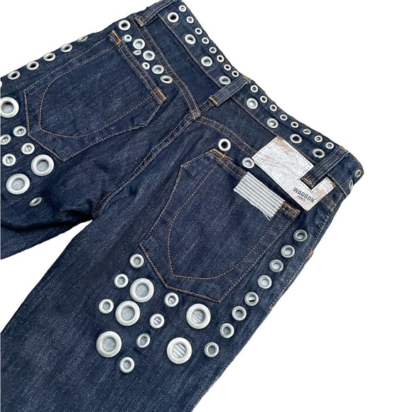 WAGGON Paris Custom embellished eyelet and patch jeans - Picture 12 of 16